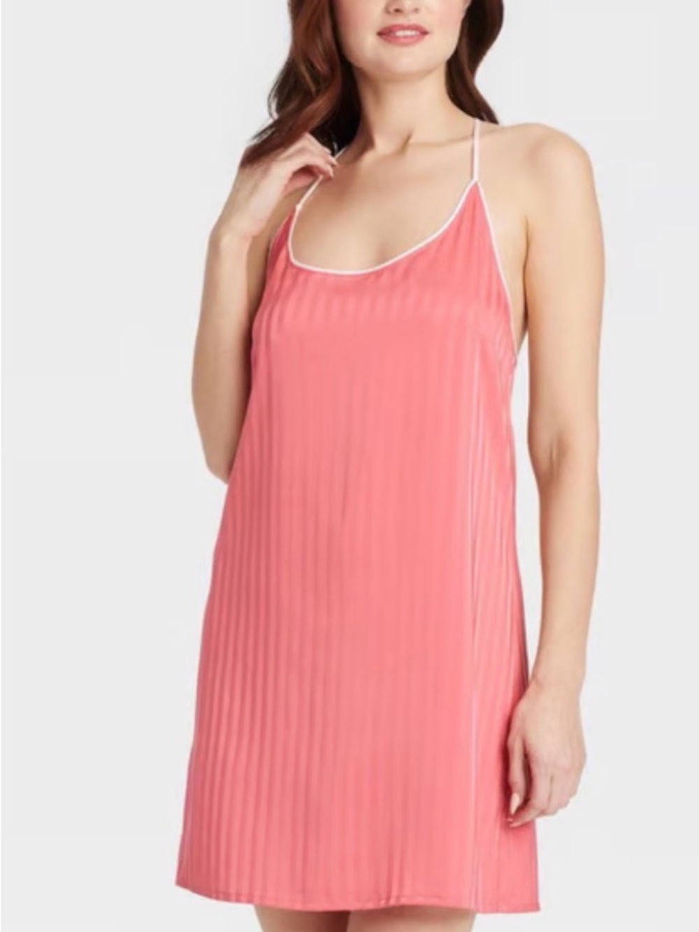 Coral Pink T-Back Night Gown NWT